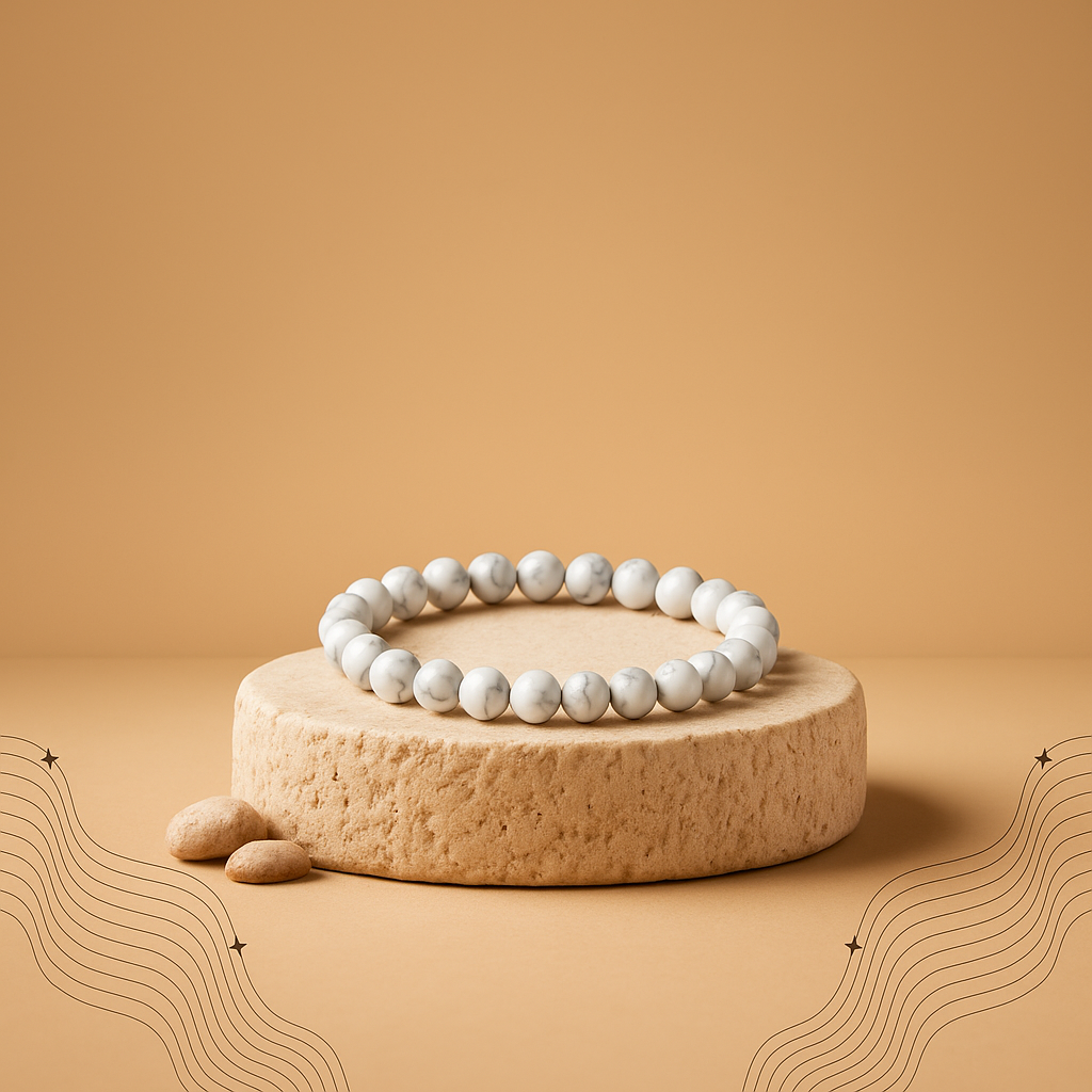 Howlite Bracelet - To Controls Emotions and Overthinking