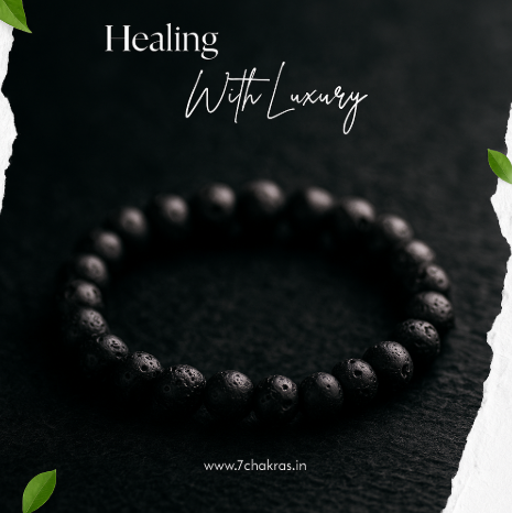 Lava Stone Bracelet - To Control Anger and Lethargy